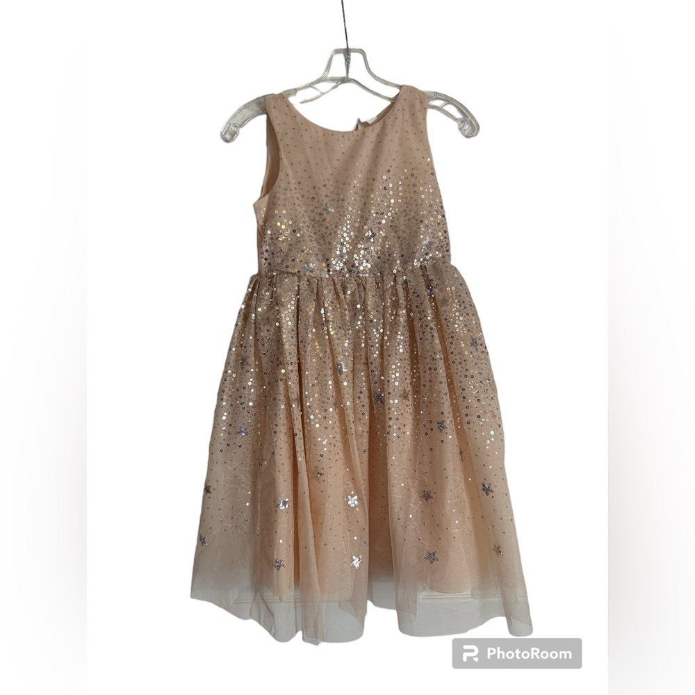 Girls holiday dress with sequins